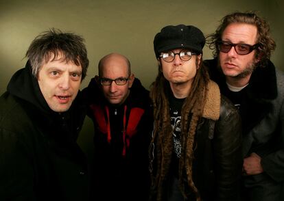 Greg Hetson, Zander Schloss, Keith Morris y Kevin Fitzgerald, la formación de Circle Jerks en el año 2006, posan durante el Festival de Sundance.