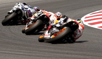 Jorge Lorenzo, Dani Pedrosa y Marc Márquez