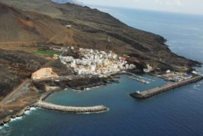 Imagen aérea de La Restinga (El Hierro).