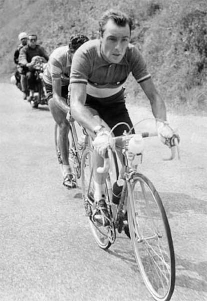Charly Gaul, en el Tour de 1959, carrera que había ganado el año anterior.
