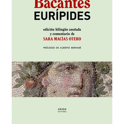 Portada de 'Bacantes', de Eurípides.