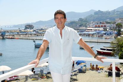 Antonio Banderas, hoy en el festival de cine de Isquia.