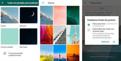 WhatsApp ahora permite cambiar el fondo de pantalla