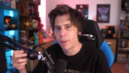 Rubén Doblas Gundersen, conocido como El Rubius, en uno de sus vídeos.