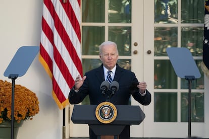 El presidente de Estados Unidos, Joe Biden, el pasado viernes en la Casa Blanca.