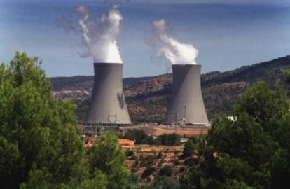 Vista de la central nuclear de Cofrentes.