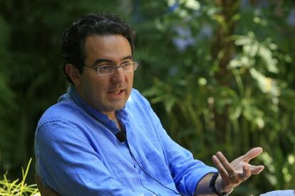 El escritor colombiano Juan Gabriel Vásquez.