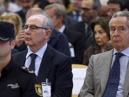 Rodrigo Rato y MIguel Blesa, en la Audiencia Nacional.