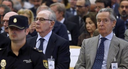 Rodrigo Rato y MIguel Blesa, en la Audiencia Nacional.