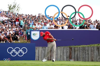 Rahm at the Paris Olympics.