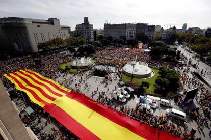 Celebració del 12 d'octubre del 2014 a Barcelona.