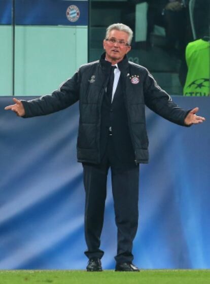 Heynckes, durante un partido con el Bayern.