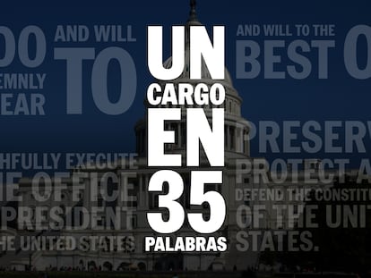 Vídeo | Un juramento de 35 palabras para ser presidente de EE UU