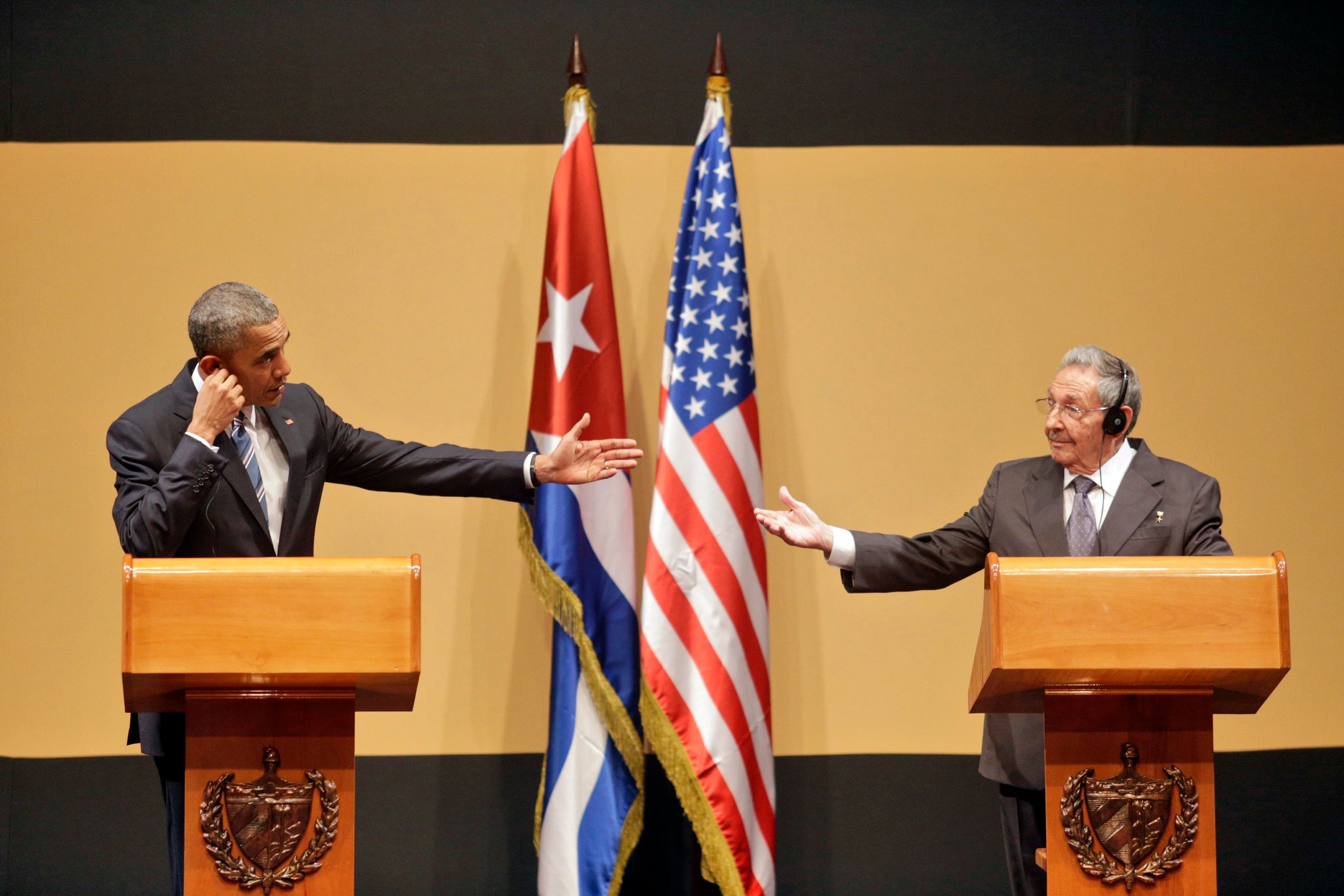 Barack Obama y Raúl Castro en La Habana, en marzo de 2016.