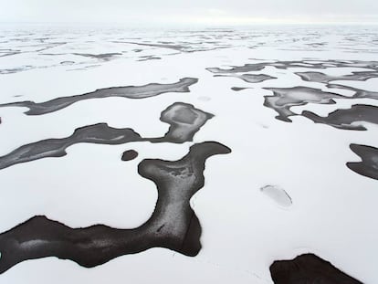 Imagen tomada en las cercan&iacute;as del polo norte desde el rompehielos &#039;Healy&#039; en agosto de 2015 durante la expedici&oacute;n.