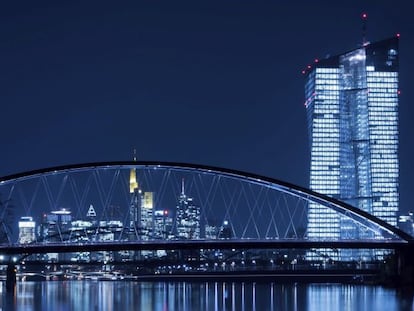 Edificio del Banco Central Europeo en Fr&aacute;ncfort (Alemania).