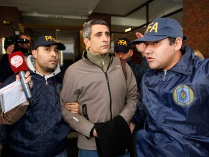 El número dos del ministerio de Planificación del kirchnerismo, Roberto Baratto, detenido por la policía el 3 de agosto pasado. 