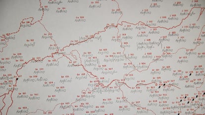 Mapa del 'Atlas Lingüístico y Etnográfico' de Andalucía.