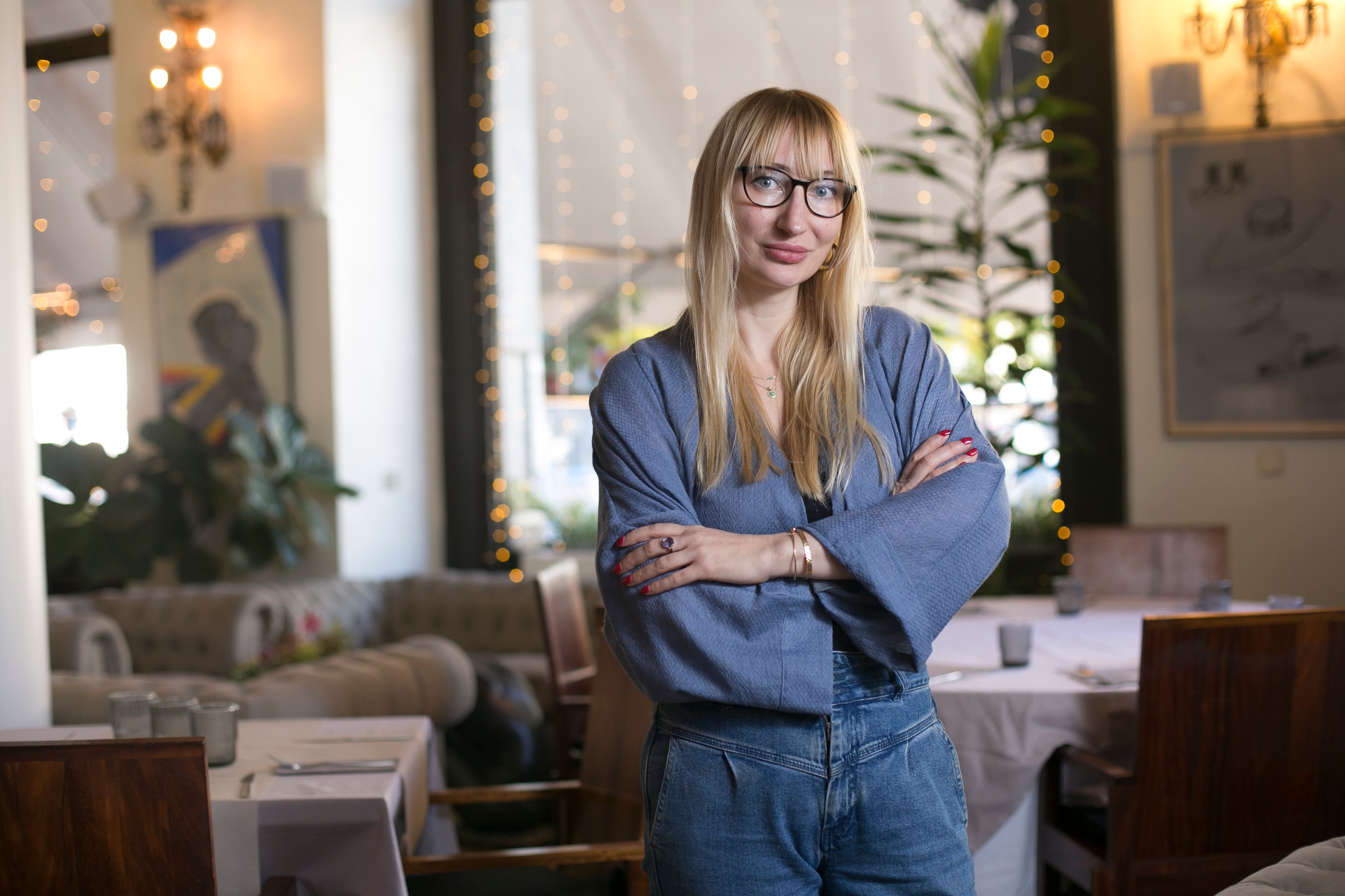 La escritora Margo Rejmer retratada en noviembre pasado en El Círculo de Bellas Artes de Madrid.
