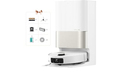 Vista del robot aspirador Dreame X50 Ultra Complete.
