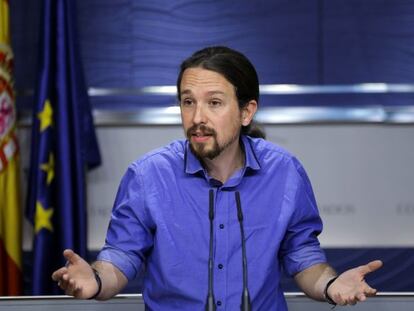 Pablo Iglesias, l&iacute;der de Podemos. 