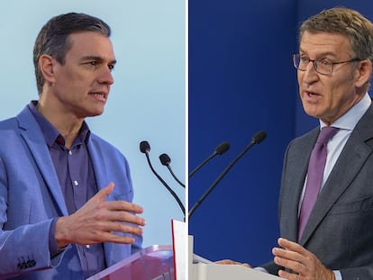 Pedro Sánchez y Alberto Núñez Feijóo.