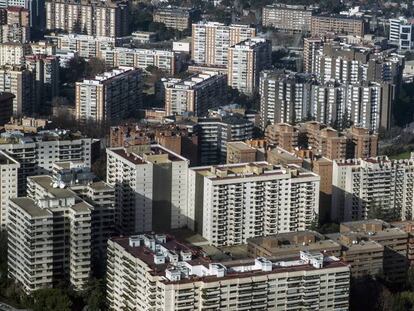 Edificios de viviendas en Madrid.