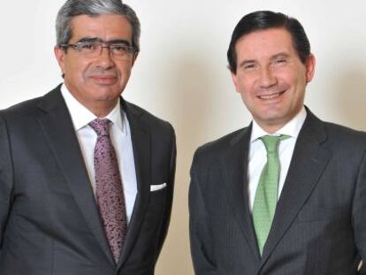 Jos&eacute; PInto Ribeiro y Jos&eacute; Luis Santos, directores generales de Novo Banco en Espa&ntilde;a
