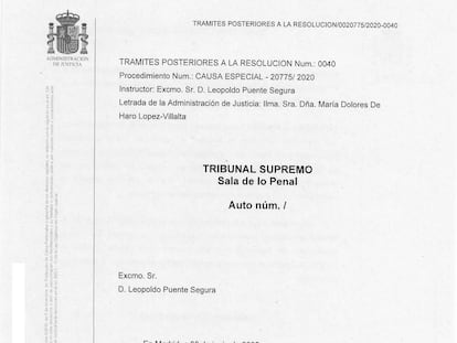 Consulte el auto íntegro del juez contra Cerdán