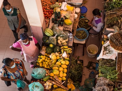 El Mercado Central de la ciudad de Mindelo, en Cabo Verde.