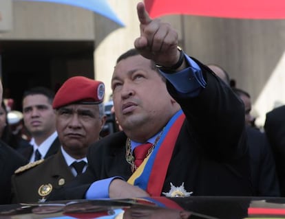 Chávez, tras una ceremonia en la Corte Suprema.