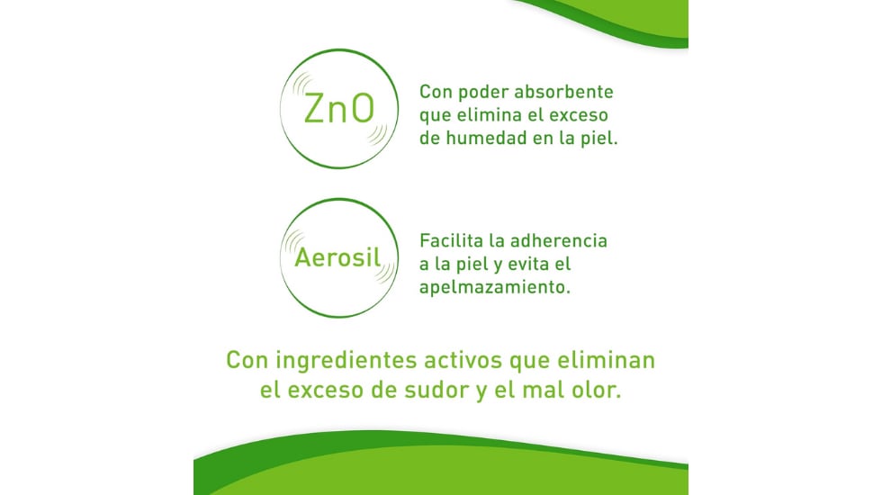 Este desodorante para los pies cuenta con un ingrediente activo que absorbe el sudor.
