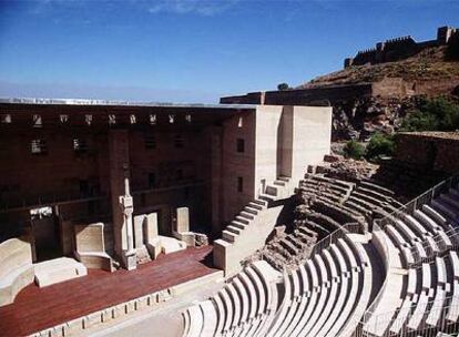 Una vista general del Teatro Romano de Sagunto tras las obras de rehabilitación.