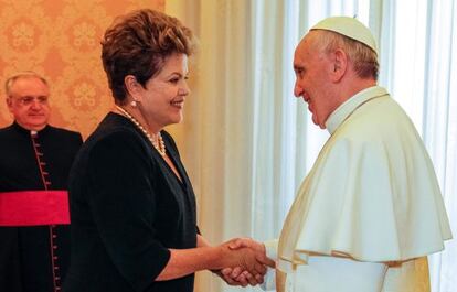 El papa Francisco recibe el miércoles a la presidenta de Brasil, Dilma Rousseff