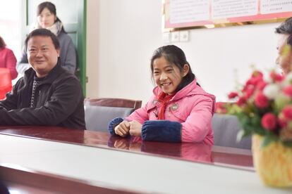 Cheng Ting yu, de 11 años, alumna de la escuela Likouxuegu. De mayor quiere ser policía