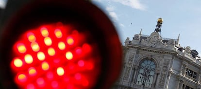 Fachada de la sede del Banco de España. 