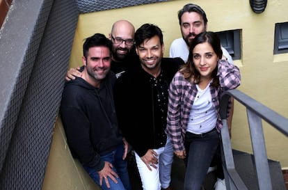 Desde la izquierda, Naím Thomas, Berto Mazón, Paco Arrojo, José Masegosa y Laura Enrench.
