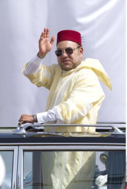 El rey Mohamed VI de marruecos