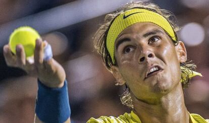 Nadal, en la semifinal en Montreal ante Djokovic.