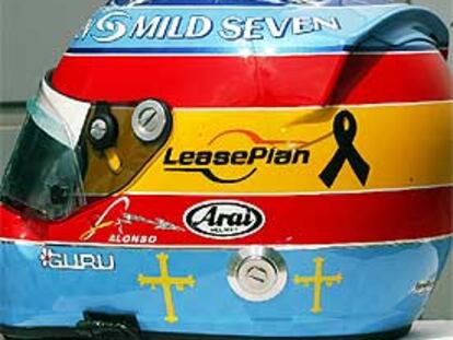 Alonso lucirá crespón negro en su casco