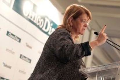 Elvira Rodr&iacute;guez, presidenta de la CNMV, en el foro organizado por CincoD&iacute;as el pasado 1 de abril.