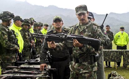 Nicacio Martínez Espinel, jefe del Ejército colombiano, en enero de 2014.