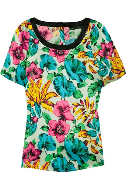 Camiseta de flores en colores energy, de Marc Jacobs.