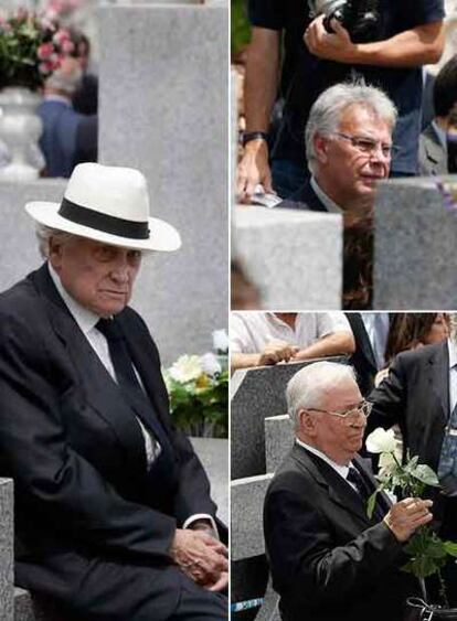 A la izquierda, el empresario y socio de Jesús de Polanco Francisco González, <i>Pancho</i><b>. Arriba, el ex presidente del Gobierno Felipe González; abajo, el ex presidente de Colombia y presidente de la Fundación Santillana en aquel país, Belisario Betancur.
/ RICARDO GUTIÉRREZ /</b>