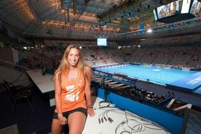 Gemma Mengual, en el Palau Sant Jordi