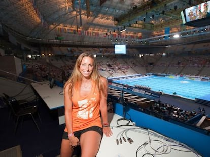 Gemma Mengual, en el Palau Sant Jordi