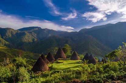 Aldea de la isla de Flores, en Indonesia.