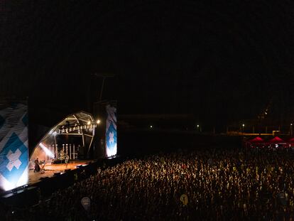 Concierto de Fuel Fandango en la tercera y última noche del festival Cruïlla de Barcelona del año pasado, coincidiendo con la quinta ola de la pandemia en el que el número de contagios.