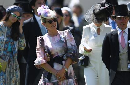 Zara Tindall, nieta de Isabel II, en el primer día de las carreras de Ascot de 2022.