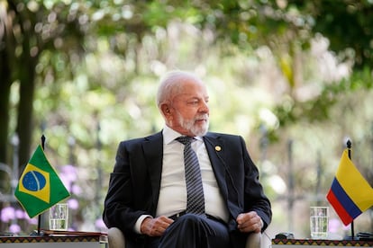 Luiz Inácio Lula Da Silva, durante la cumbre, en Bogotá, el 22 de agosto.